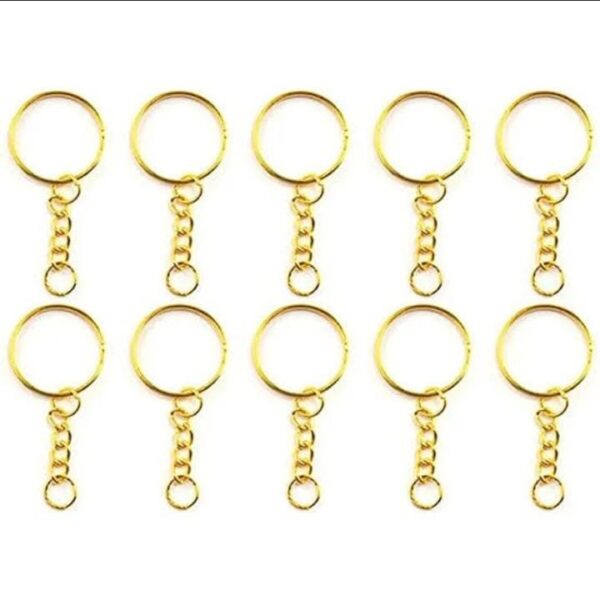 10 golden Keychains