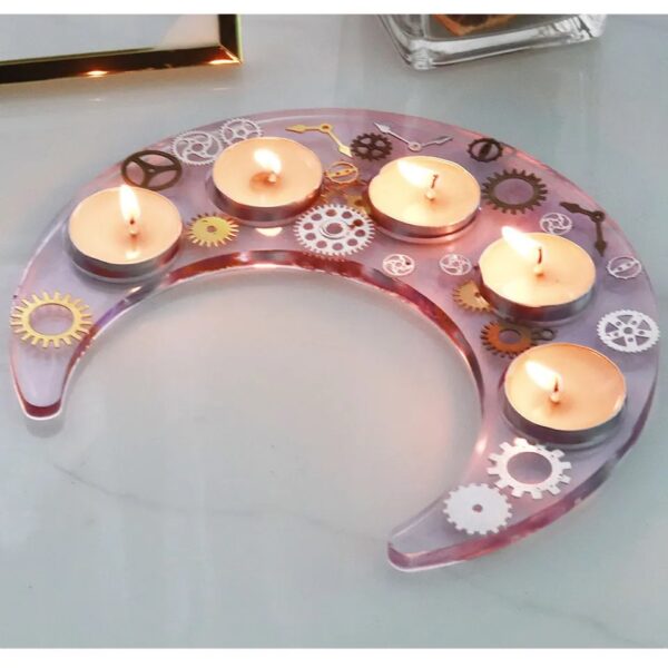 Moon shape candle holder mold - Image 2