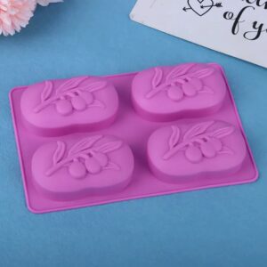 Beautiful 3D Olive 4 slot Soap Mold