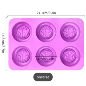 6 slot honey design engraved soap mold