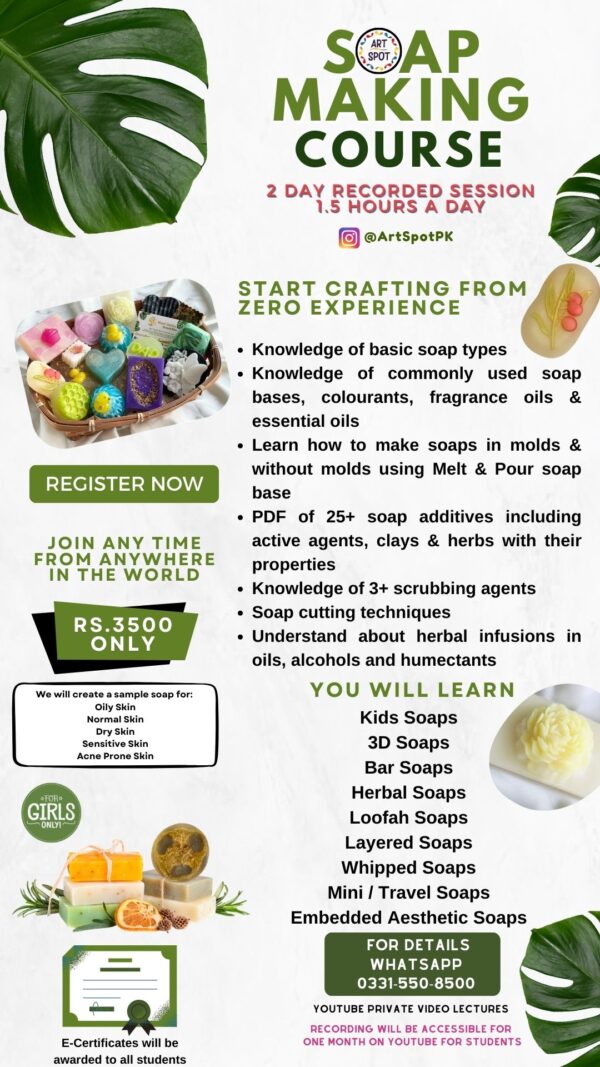 Exclusive Online Soap Making Course