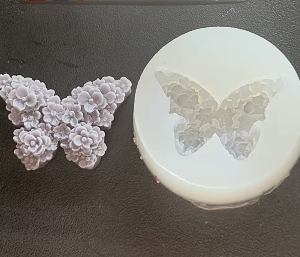 ART SPOT Butterfly bouquet mold Platinum silicon