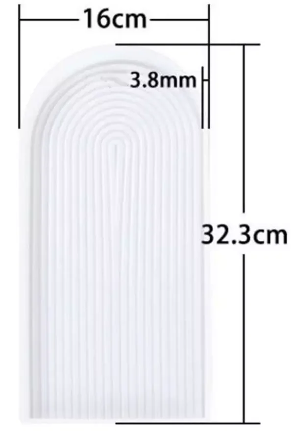 Arch wavy Wave Tray Mold-002 Artspot.pk