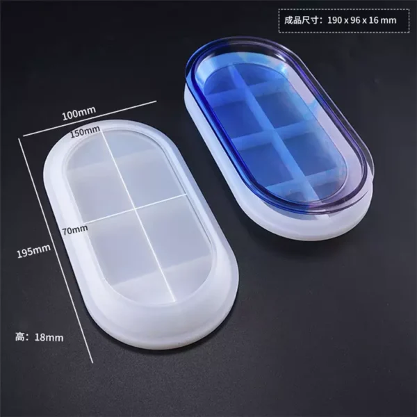 Silicone Oval Plate Molds Mini Rolling Tray Mold - Image 2