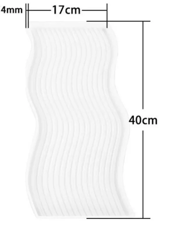 Epoxy Resin large size Silicone Wave Tray Mold-001 Artspot.pk