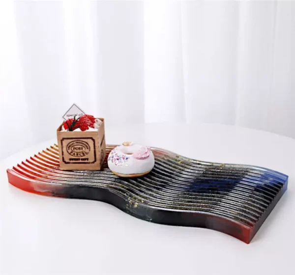 Epoxy Resin large size Silicone Wave Tray Mold-001 - Image 4