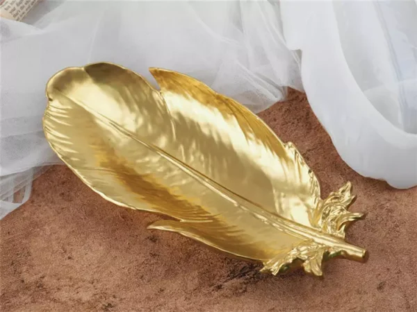 Long feather shaped dish plate silicone mold feather silicone tray mold Artspot.pk
