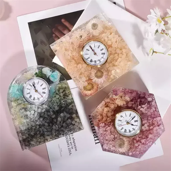 Hexagon Geometry European Style Clock Mold - Includes one clock - Image 4