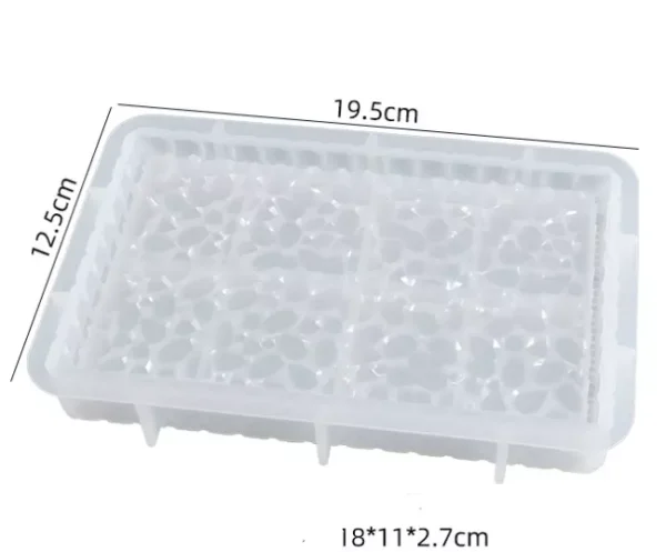 Epoxy Resin Silicone Crystal Druzy Plate Mold Trinket Mold-03 Artspot.pk