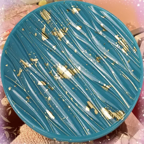 Epoxy resin 11.8inch large wave coaster silicone tray mold - Image 2