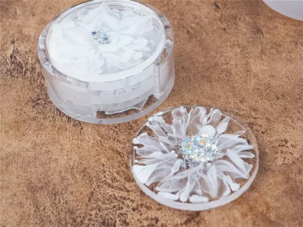 Round coasters with holder - Image 4