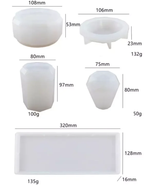 Office Desk Decoration Silicone Base Tray Mold-04 - Image 3