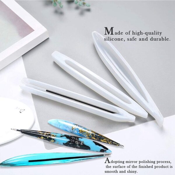 3 pen molds - Silicone ballpoint pen resin mold for resin crafts - Image 4