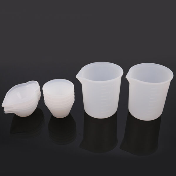 12Pcs Silicone Mixing Measuring Cups UV Resin Mold DIY Casting Jewelry Tool Kit - Image 4