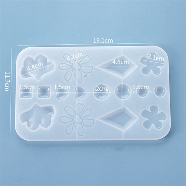 Flower silicone earring mold - Image 2