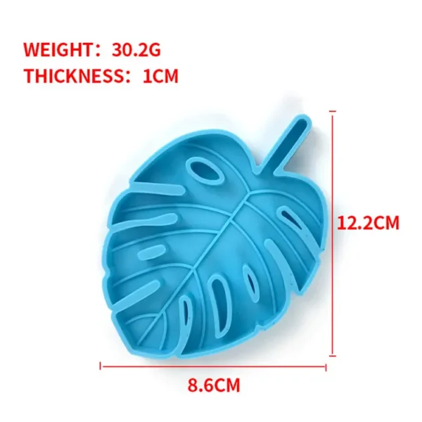 Leaf coaster mould Monstera silicone coaster mold - Image 2