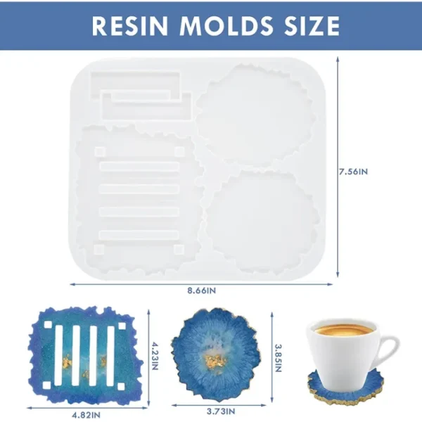 Irregular coaster mold with stand - Image 2