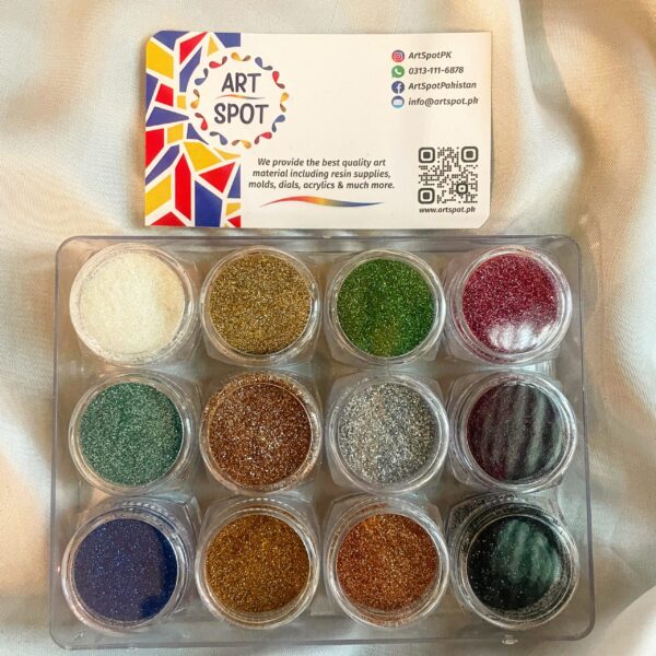 Fine glitters - pack of 12,Artspot.pk