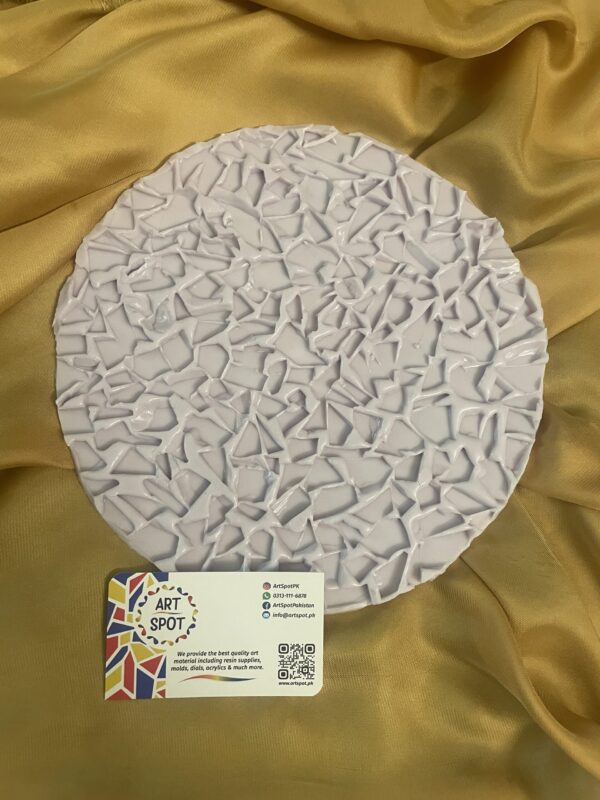 Round 8 inch Shattered Glass Druzy Inlay Mold Artspot.pk