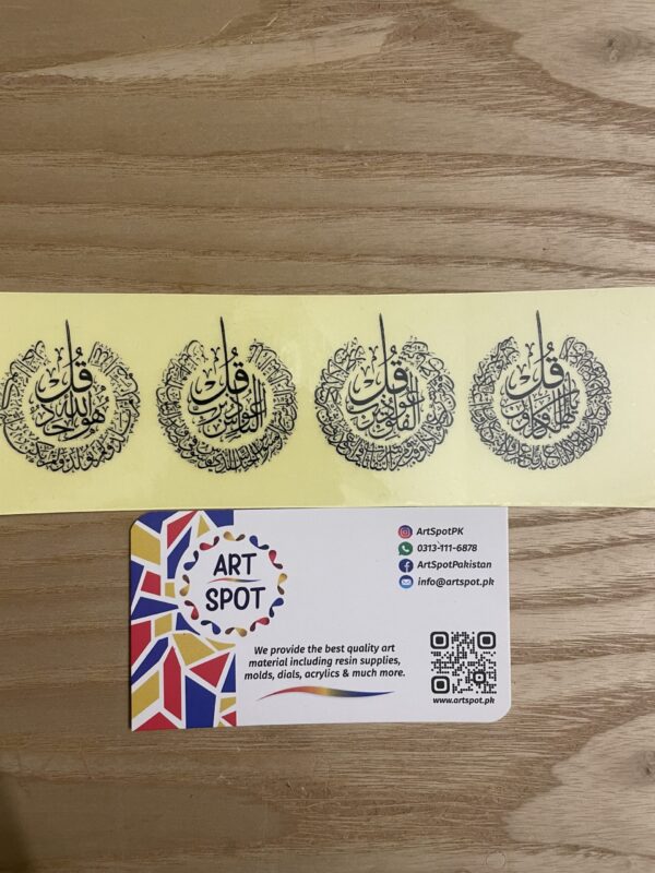 1.5 inch 4 Qul set Black, Artspot.pk