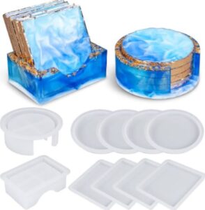 resin coaster mold art spot