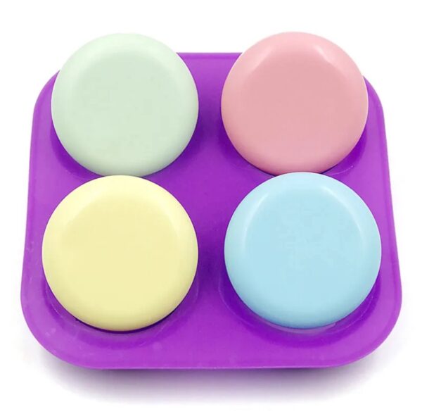 Round 4 slot soap mold