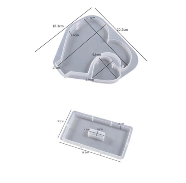 Heart mold with stand - Image 2