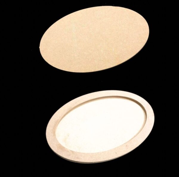 Oval mdf 11.7 Inch by 8 Inch Artspot.pk