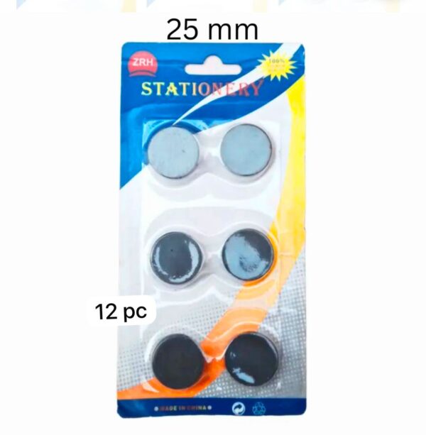 25mm Coin Magnets for Fridge Magnets (12 pc) Artspot.pk