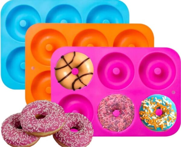 6 Slot Doughnut mold for Baking, Candles and Soap