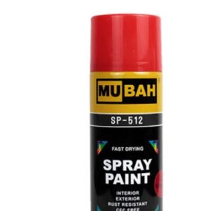 MU-BAH Scarlet high pigment spray paint
