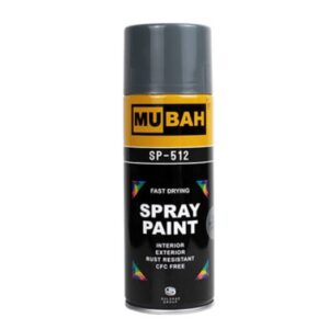 MU-BAH Medium Grey high pigment spray paint