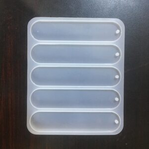 5 Slot Bookmark Mold with Round Edges