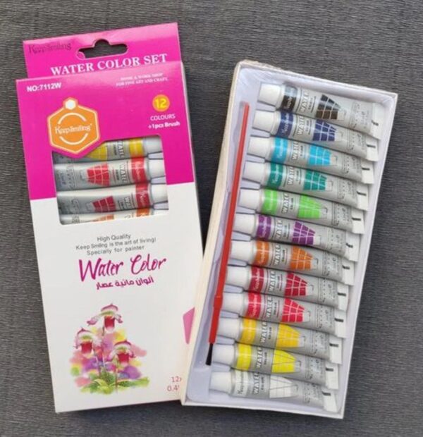Water colors 12 pc set (12ml) Keep smiling
