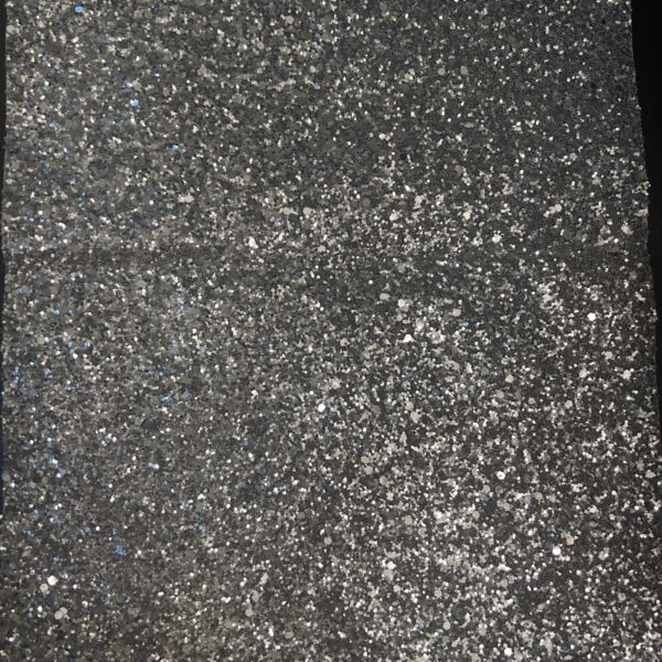 Chunky Glitter Faux Leather - Silver