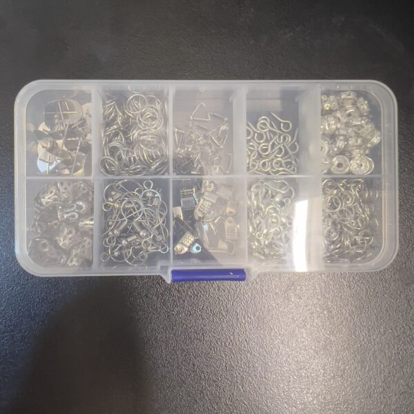 Silver jewellery accessories box