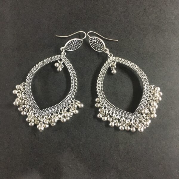 Leaf Shaped Silver Jhumka Base