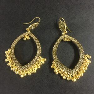 Leaf Shaped Golden Jhumka Base