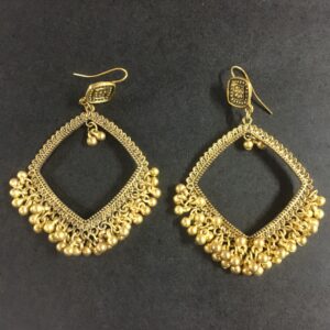Square Golden Jhumka Base