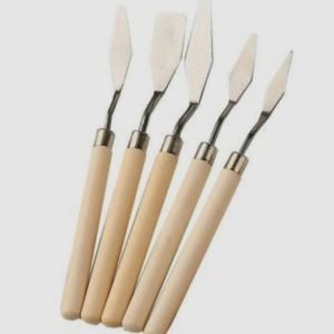 Oil Painting Pallete Knives 5 PCs - Steel